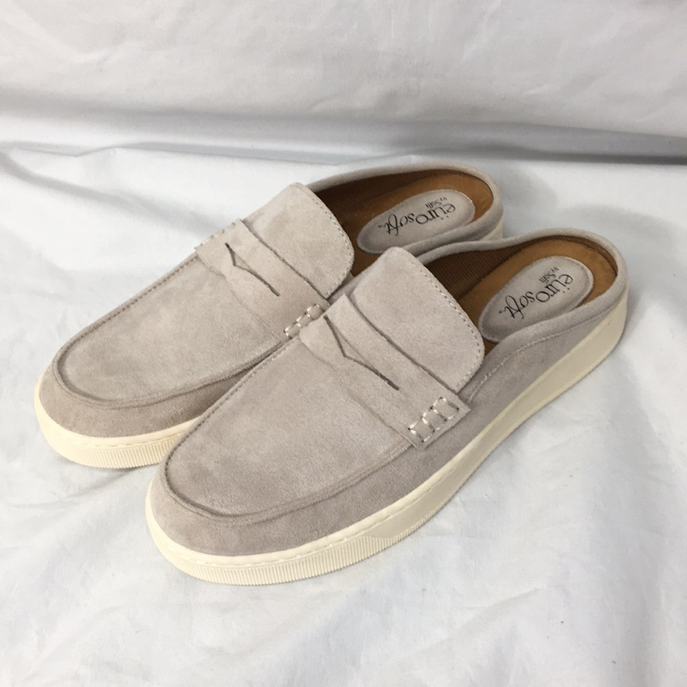 eüro soft by Sofft Women’s Clay Gray Suede Like Loafers Size 8 NEW Without Box